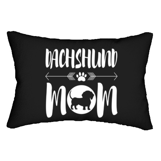Dachshund Mom Dog Mommy Saying Lumbar Pillows