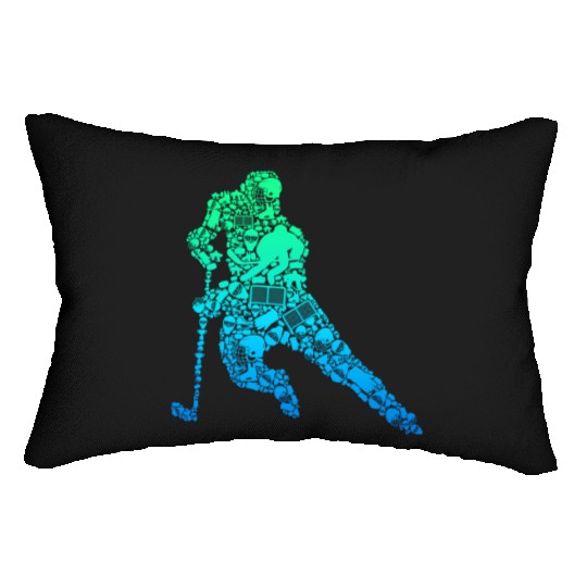 Hockey Player Ice Hockey Youth Lumbar Pillows