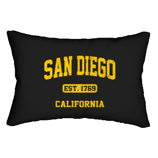 San Diego California State Athletic Style Lumbar Pillows