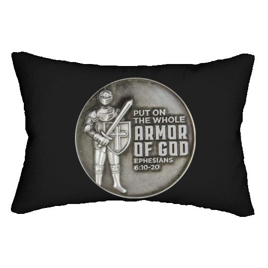 put on the full armor of god ephesians 6:10 Lumbar Pillows