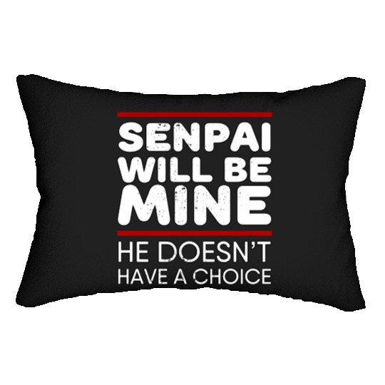 Senpai Will Be Mine Yandere Cosplay Lumbar Pillows