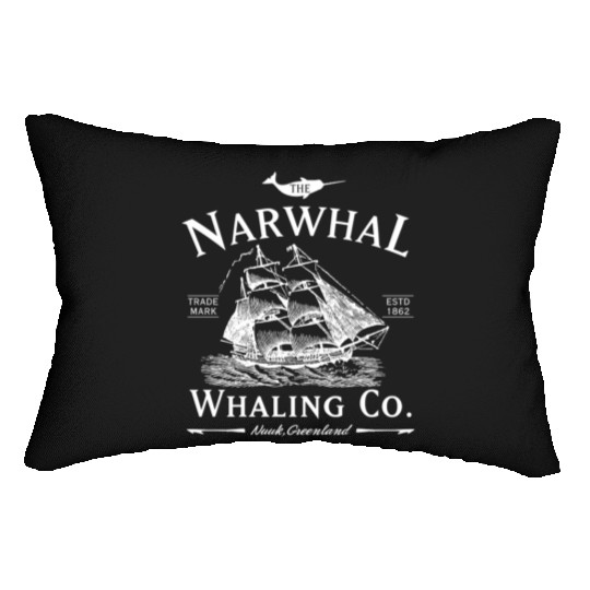 Narwhal Whaling Co Lumbar Pillows