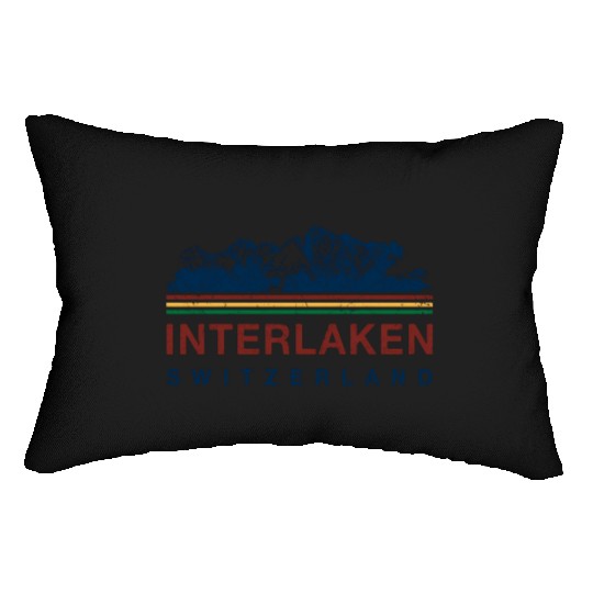 Switzerland Interlaken Swiss Mountain Climbing Lumbar Pillows