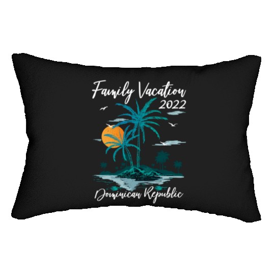 Sunset Family Vacation 2022 Dominican Republic Bea Lumbar Pillows