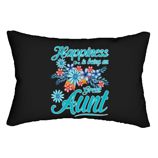 Happiness Is Being An Great Aunt Mother'S Day Lumbar Pillows