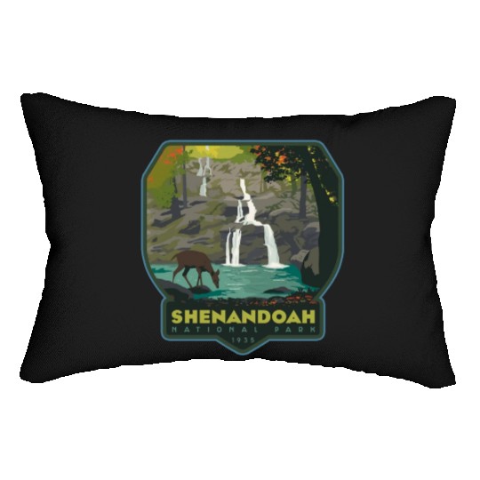 shenandoah national park Lumbar Pillows