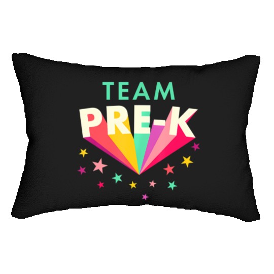 Team Pre K Teacher Back To School Lumbar Pillows
