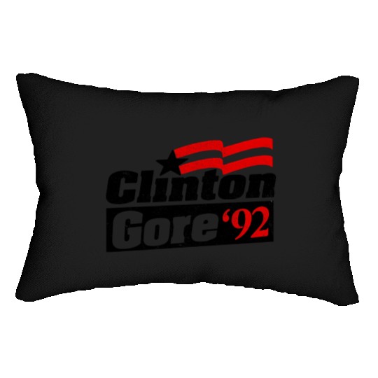 Clinton Gore '92 Bill Clinton President Lumbar Pillows