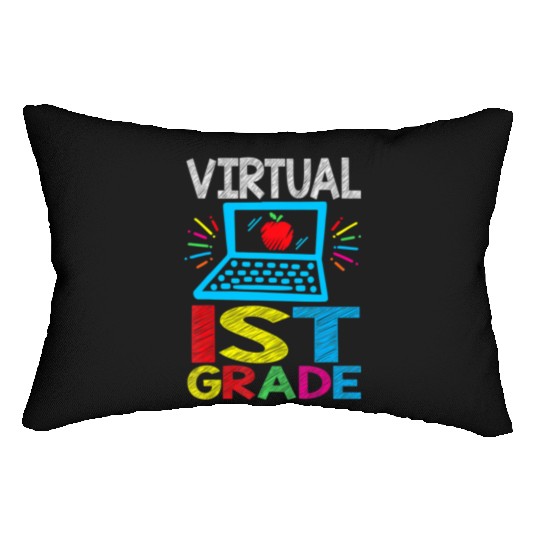 Virtual 1st Grader Back to School Lumbar Pillows