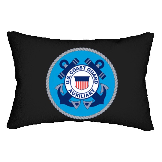 Us Coast Guard Auxiliary Uscga Volunteer Service Lumbar Pillows