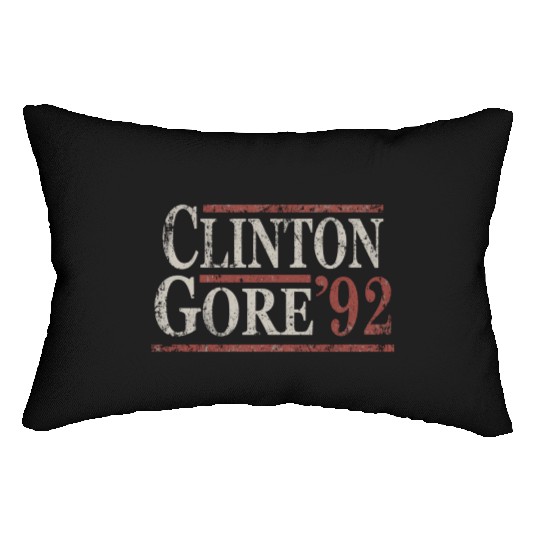 Distressed Bill Clinton Al Gore 1992 Lumbar Pillows