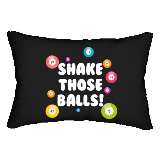 Bingo Lucky Player Ladies Bingo Lumbar Pillows