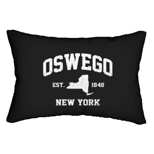 Oswego New York Ny State Athletic Style Lumbar Pillows