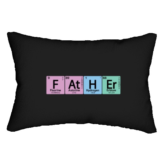 At H Er Father Element Periodic Table Element Lumbar Pillows