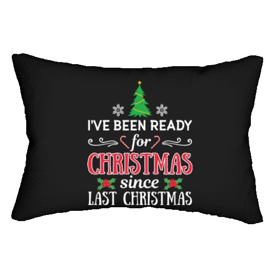 Funny Christmas And Winter Holidays Lover Lumbar Pillows