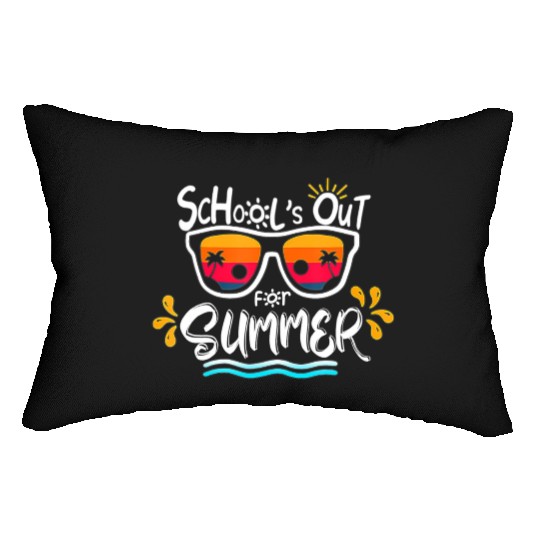 Schools Out For Summer Last Day Of School Teacher Lumbar Pillows