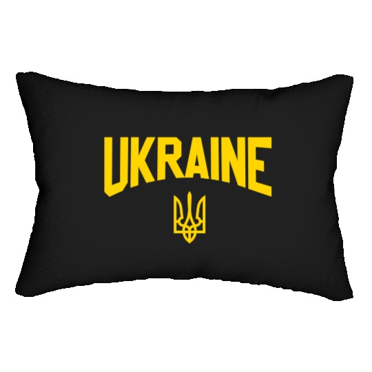 52373 Ukraine Flag Trident Lumbar Pillows