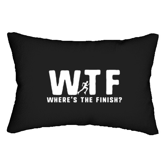 Wtf Where'S The Finish Running Lumbar Pillows