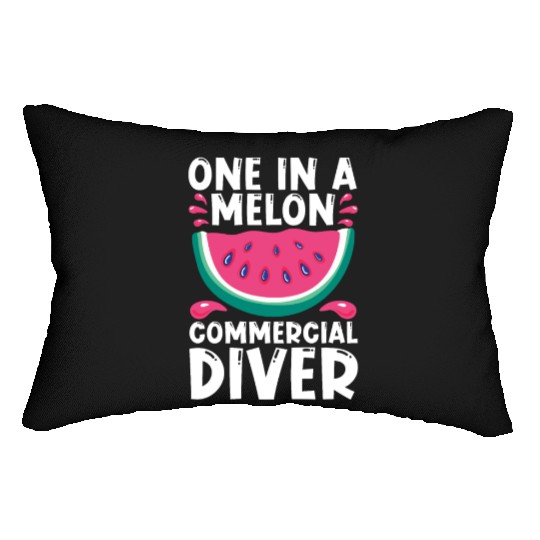 Diving Diver Melon Commercial Diving Lumbar Pillows