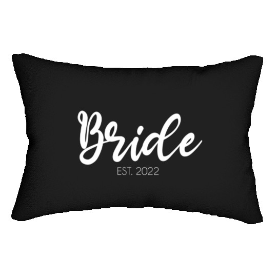 Wedding Bride Est 2022 Bridal Lumbar Pillows