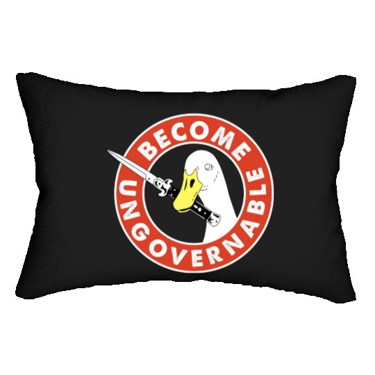 Become Ungovernable Goose Knife Lumbar Pillows