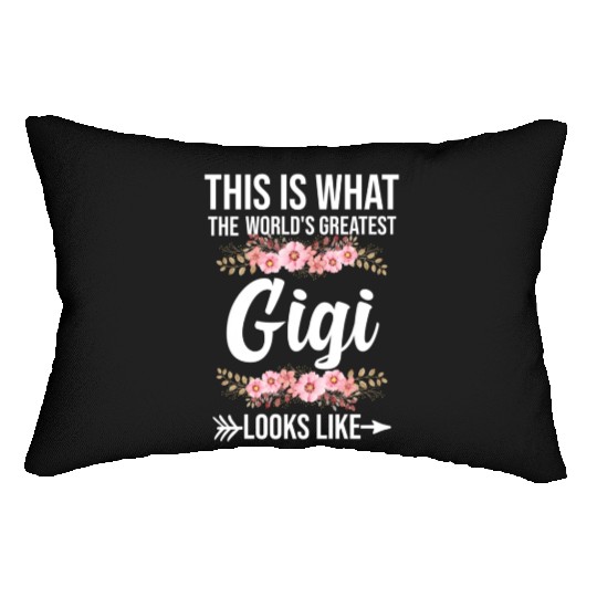 The World'S Greatest Gigi Loo Like Grandma Lumbar Pillows