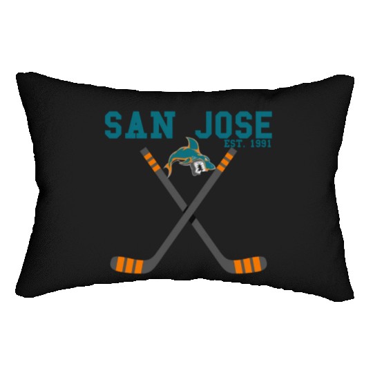 San Jose Sports Team Est 1991 Novelty Athletic Lumbar Pillows