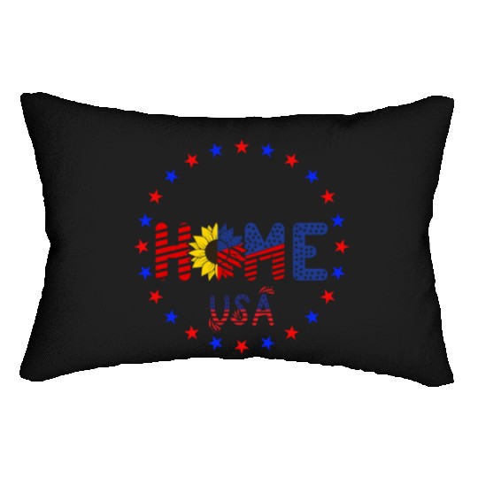 Happy 4th Of July Patriotic American US Flag 4th Lumbar Pillows