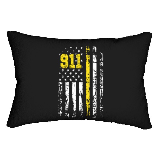 Dispatcher 911 Usa Flag Dispatcher Back Print Lumbar Pillows