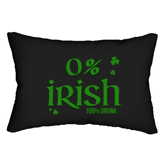 0 Irish 100 Drunk Saint Patrick'S Day Lumbar Pillows