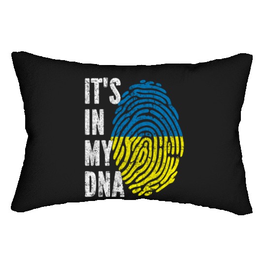 It'S In My Dna Ukraine Flag Lumbar Pillows