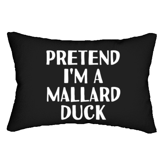 Pretend I'M A Mallard Duck Halloween Diy Lumbar Pillows