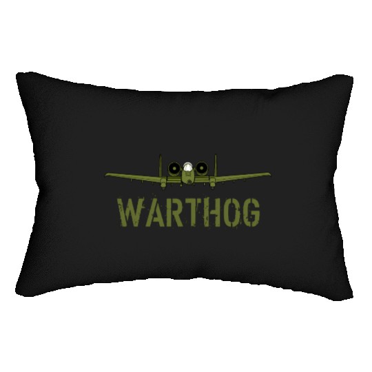 Olive Green A-10 Warthog Art-Usa Military Jets Lumbar Pillows