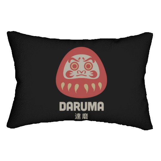 Daruma Doll Japan Zen Buddhism Daruma Lumbar Pillows