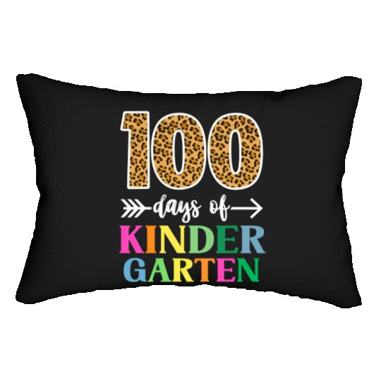 100 Days Of Kindergarten School Teacher Smarter Lumbar Pillows