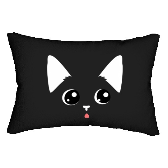 Sweet Kitten Face Cat Mom Cat Dad Lumbar Pillows