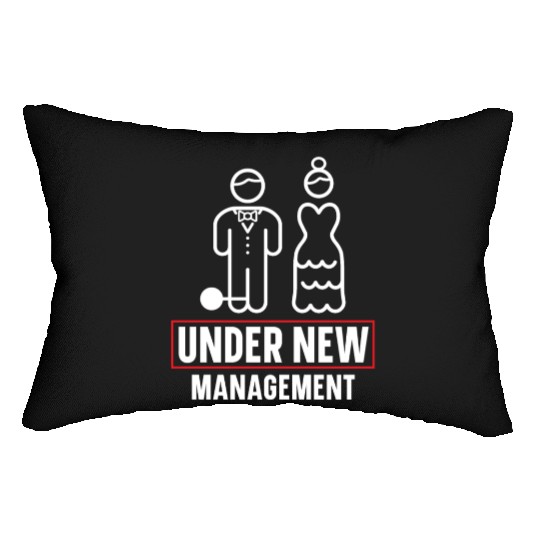Bride And Groom Wedding Day Marriage Just Married Lumbar Pillows