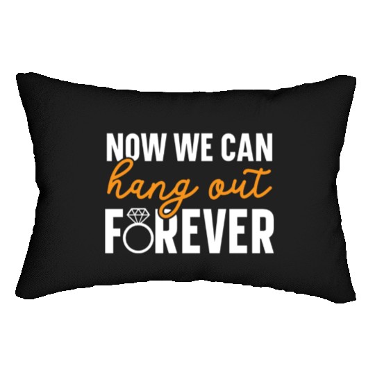 Bride And Groom Wedding Day Marriage Just Married Lumbar Pillows