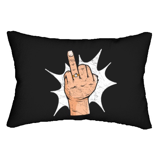 Bride And Groom Wedding Day Marriage Just Married Lumbar Pillows