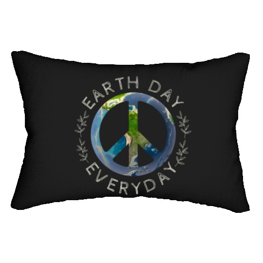 Earth Day Everyday World Global Peace On Earth Lumbar Pillows