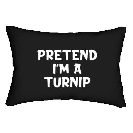 Pretend I'M A Turnip Lazy Halloween Party Lumbar Pillows