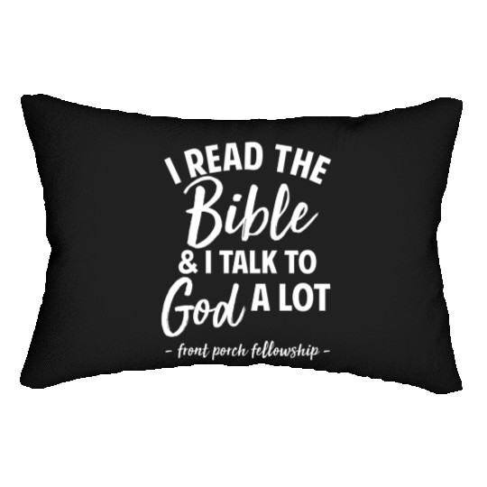 Front Porch Fellowship Bible Completion Lumbar Pillows
