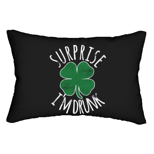 Surprise I'M Drunk Shamrock St Patrick'S Day Lumbar Pillows