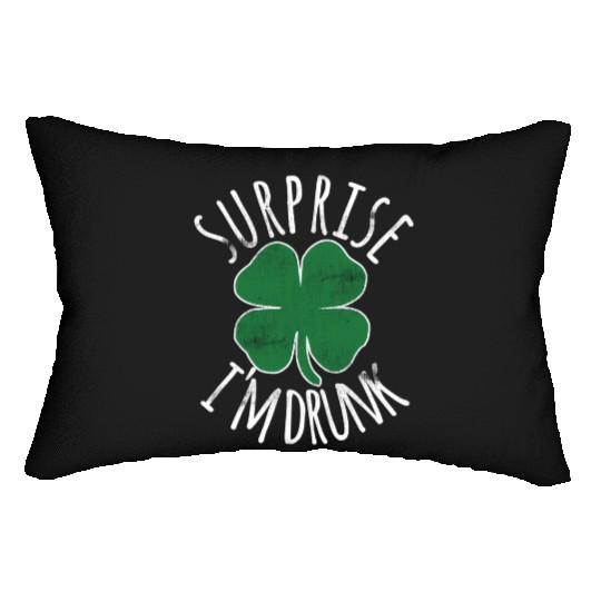 Surprise I'M Drunk Shamrock St Patrick'S Day Lumbar Pillows