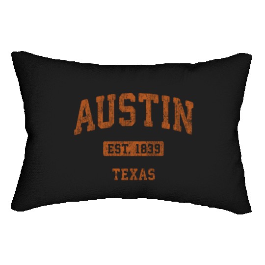 Austin Texas Tx Athletic Sports Lumbar Pillows