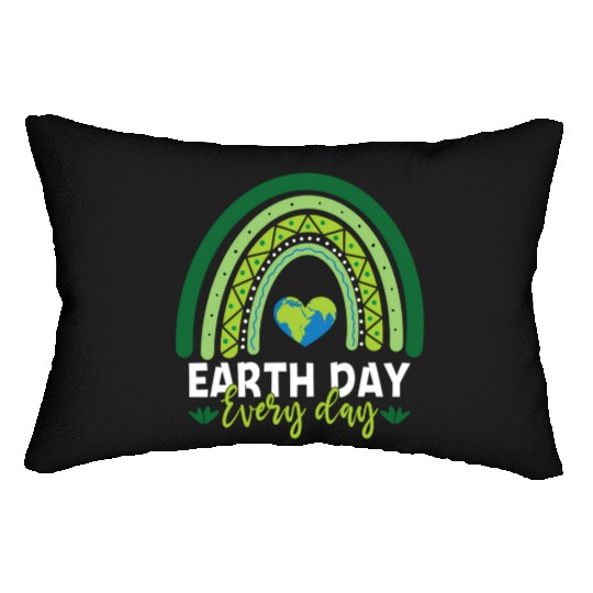 Earth Day Teacher Earth Day Everyday Rainbow Lumbar Pillows