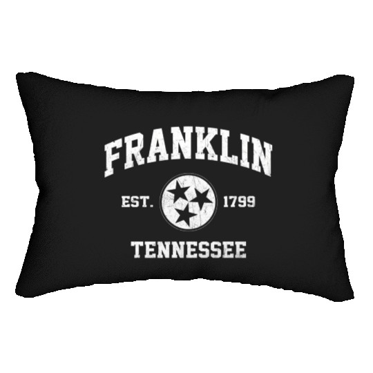 Franklin Tennessee Tn State Athletic Style Lumbar Pillows