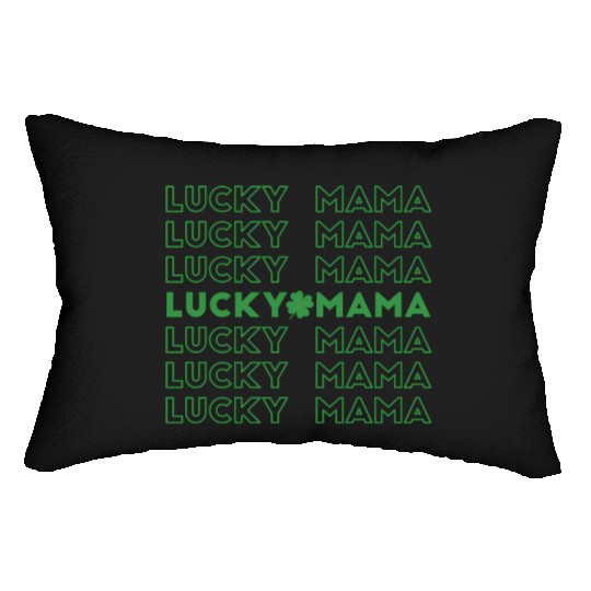 Lucky Mama Shamrock St Patric Day Lumbar Pillows