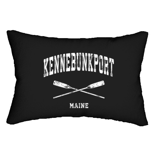 Kennebunkport Maine Nautical Crossed Oars Lumbar Pillows