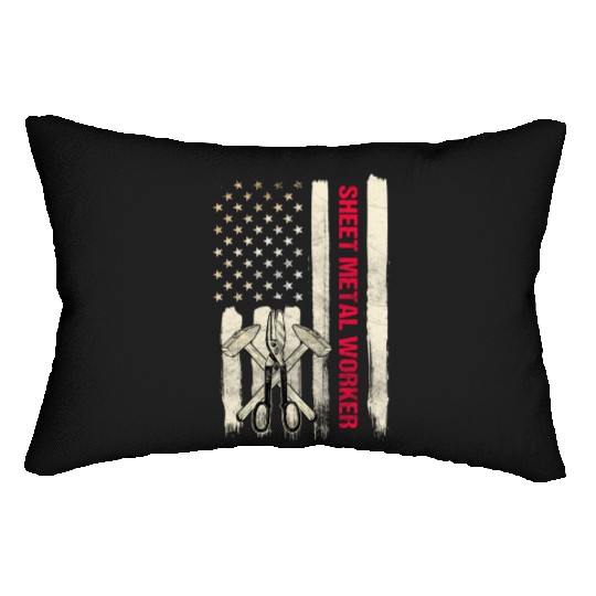 Sheet Metal Worker On Back Of Lumbar Pillows